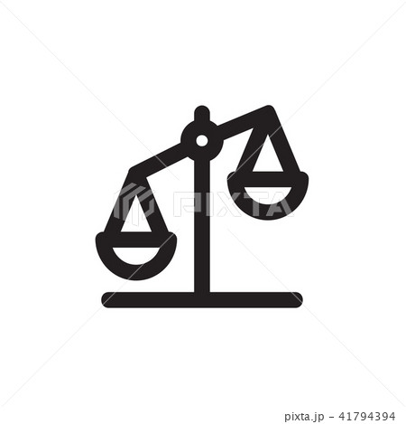 Law scale icon  Vector illustration, EPS10. 41794394
