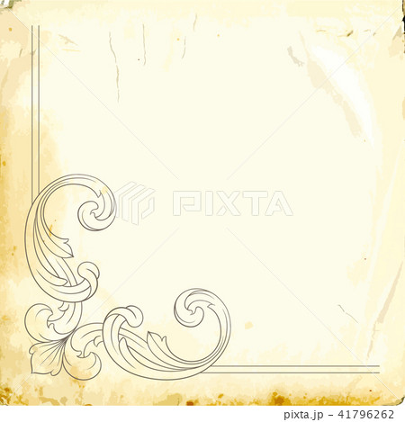 Vector baroque of vintage elements for design. Vector baroque of vintage elements for design. 41796262
