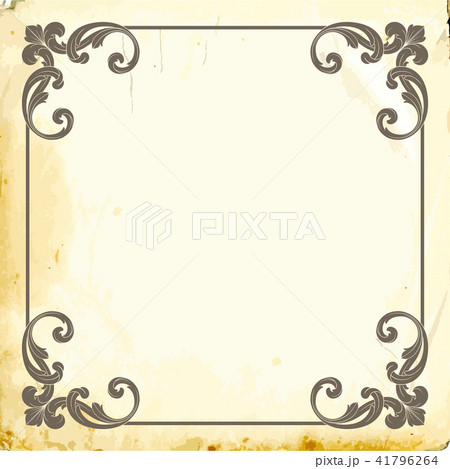 Vector baroque of vintage elements for design.  41796264