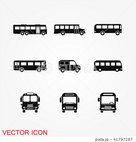 Bus icon vector solid logo Bus icon vector solid logo 41797287