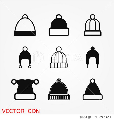 Winter Hat Icon vector Winter Hat Icon vector 41797324
