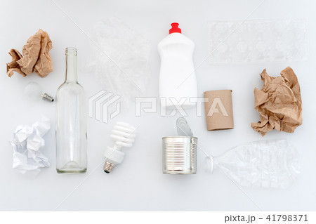 Recyclable waste, resources.Clean glass, plastic Recyclable waste, resources.Clean glass, plastic 41798371