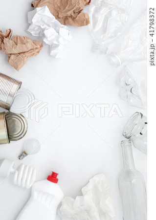 Recyclable waste, resources.Clean glass, plastic Recyclable waste, resources.Clean glass, plastic 41798372