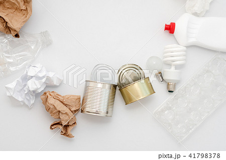 Recyclable waste, resources.Clean glass, plastic Recyclable waste, resources.Clean glass, plastic 41798378