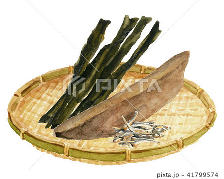 昆布 かつお節 煮干し ざる 41799574