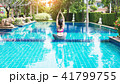 Asia woman doing yoga fitness exercise for relax  41799755