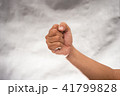 Fist on gray background 41799828