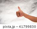 hand with thumb up isolated on Gray background 41799830