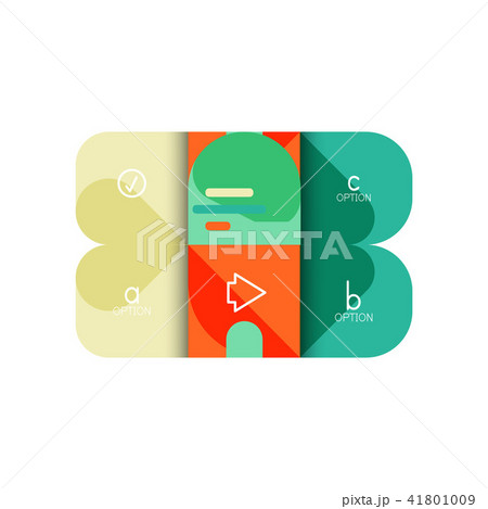 Infographics option and step by step in rounded squares, element of chart, graph, diagram with Infographics option and step by step in rounded squares, element of chart, graph, diagram with 41801009