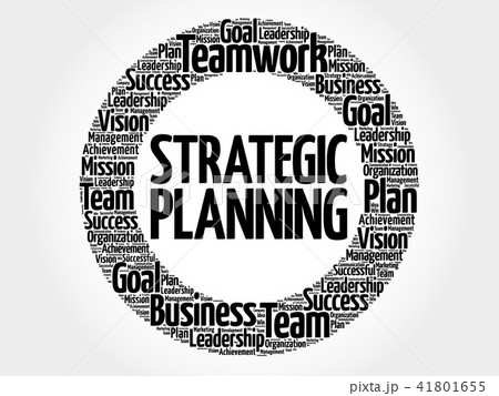 Strategic planning circle word cloud 41801655