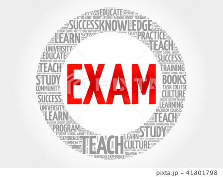 EXAM word cloud collage 41801798