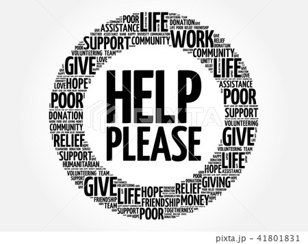 Help please word cloud collage 41801831