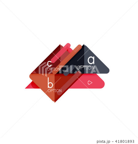 Triangle data visualization design, option infographic layout 41801893