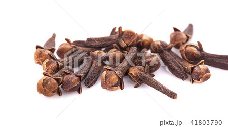 dry cloves on white background dry cloves on white background 41803790
