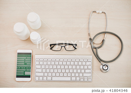 Desk of doctor Desk of doctor 41804346