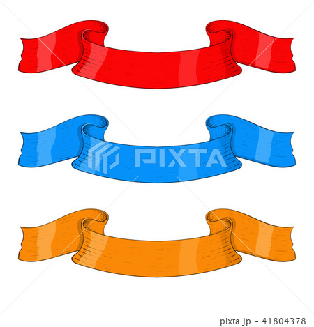 Colored ribbon banners 41804378