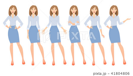 business woman set 41804806