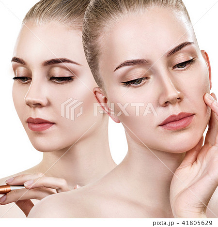 Collage of beautiful and sensual woman. 41805629