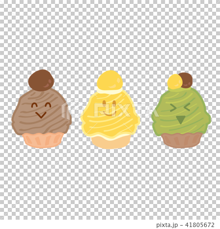 モンブランケーキ 3種類 モンブランケーキ 3種類 41805672