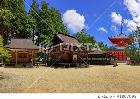 【高野山 壇上伽藍 孔雀堂 准胝堂】 (高解像度版) 和歌山県伊都郡高野町高野山 41807098