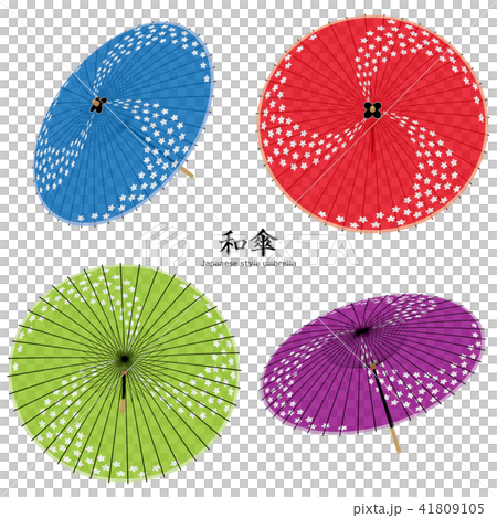 ベクター イラスト デザイン 和傘 番傘 和風 アンブレラ 日本 伝統のイラスト素材