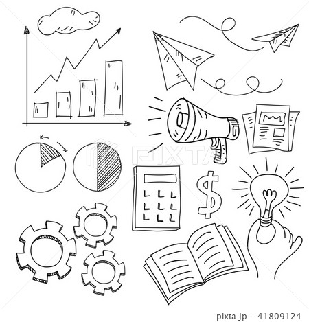 Business doodle. Vector illustration Business doodle. Vector illustration 41809124
