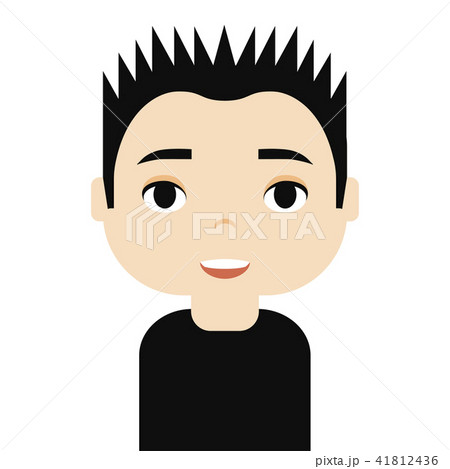 Man Avatar with Smiling faces. Male Cartoon Character. Businessman. Handsome People Icon. 41812436