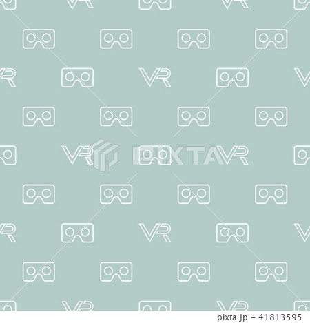 Seamless Pattern With VR Logos 41813595