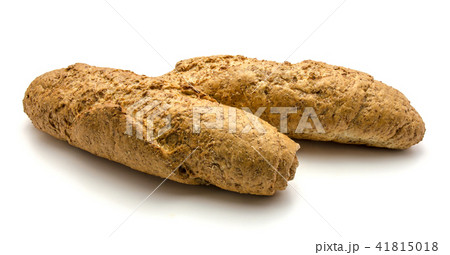 Wheat bran bread isolated on white Wheat bran bread isolated on white 41815018
