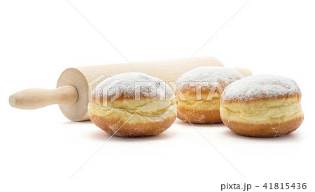 Fresh sufganiyah isolated on white 41815436