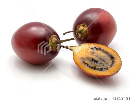 Fresh raw tamarillo isolated on white Fresh raw tamarillo isolated on white 41815451