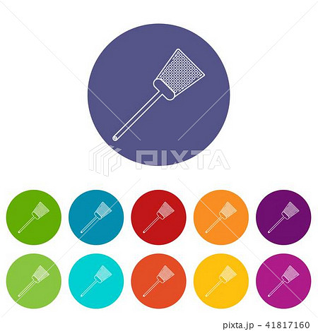 Swatter icons set vector color Swatter icons set vector color 41817160