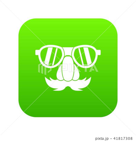 Clown face icon digital green Clown face icon digital green 41817308