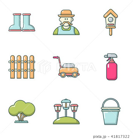 Ennoble icons set, cartoon style Ennoble icons set, cartoon style 41817322