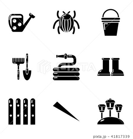 Ennoble home icons set, simple style 41817339