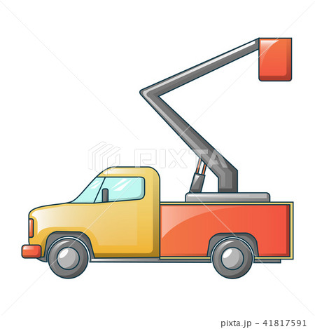 Mini truck crane icon, cartoon style Mini truck crane icon, cartoon style 41817591