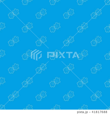 Cogwheel pattern vector seamless blue Cogwheel pattern vector seamless blue 41817688