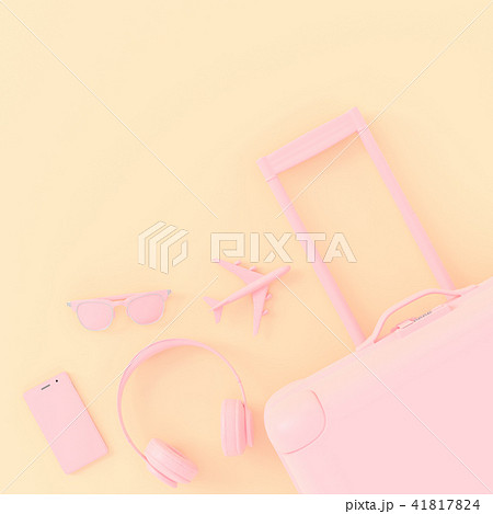 suitcase pink color 41817824