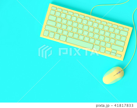 Keyboard and mouse pastel color Keyboard and mouse pastel color 41817833