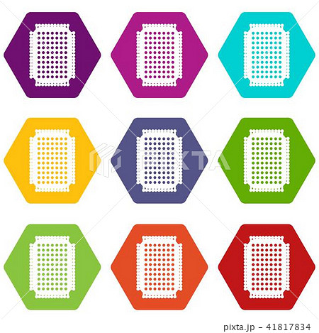 Foot sponge icons set 9 vector Foot sponge icons set 9 vector 41817834