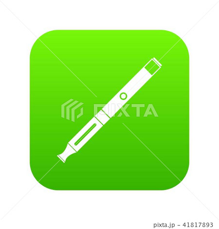 Electronic cigarette icon digital green 41817893