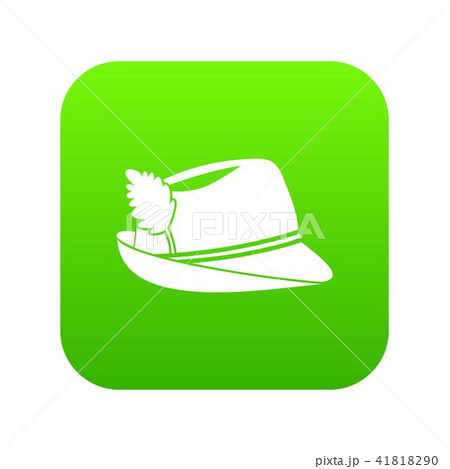 Irish hat icon digital green Irish hat icon digital green 41818290