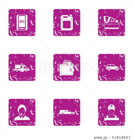 Rummage icons set, grunge style Rummage icons set, grunge style 41818601