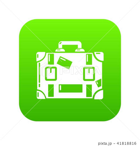 Travel suitcase icon, simple black style 41818816