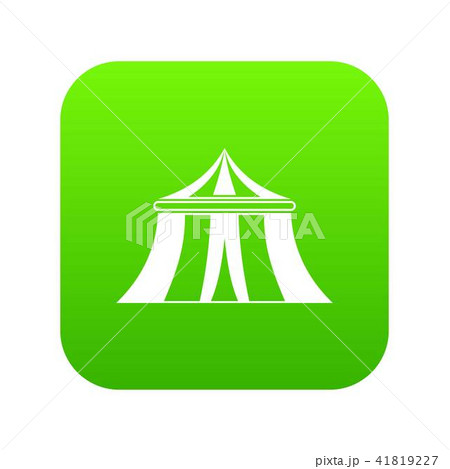 Circus tent icon digital green Circus tent icon digital green 41819227