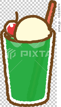 Melon soda (red straw) 41819974