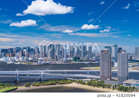 東京都 東京ウォーターフロント 都市風景の写真素材