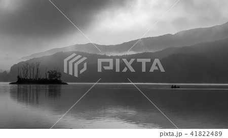風景 島 霧 41822489