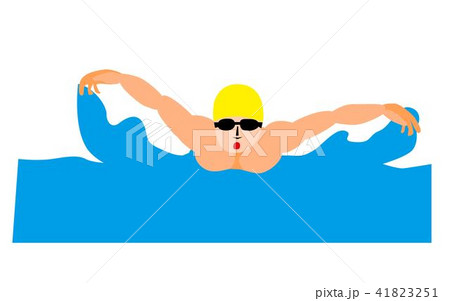 水泳選手　水泳競技　スイマー 41823251