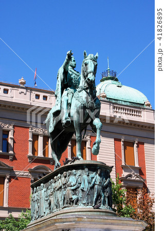 Belgrade, Serbia, The monument of Knez Mihailo Belgrade, Serbia, The monument of Knez Mihailo 41826895